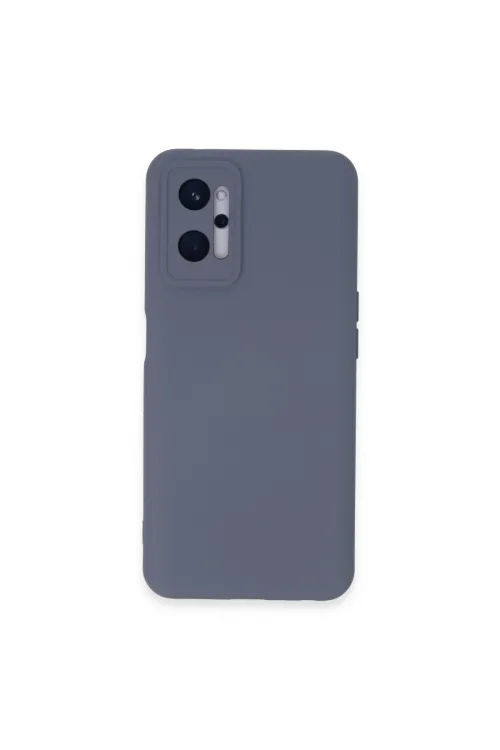 Realme 9i 4g Kılıf Nano İçi Kadife Silikon - Gri