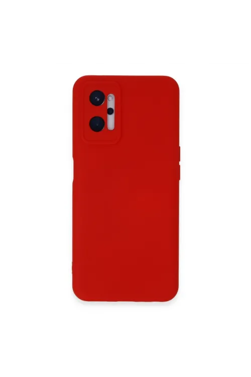 Realme 9i 4g Kılıf Nano İçi Kadife Silikon - Kırmızı