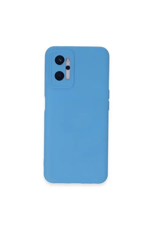 Realme 9i 4g Kılıf Nano İçi Kadife Silikon - Mavi
