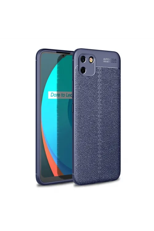 Realme C11 2021 Kılıf Auto Focus Kapak - Lacivert