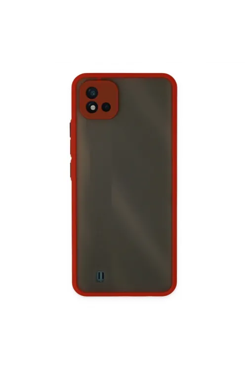 Realme C11 2021 Kılıf Montreal Silikon Kapak - Kırmızı