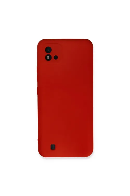 Realme C11 2021 Kılıf Nano İçi Kadife Silikon - Kırmızı