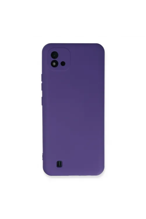 Realme C11 2021 Kılıf Nano İçi Kadife Silikon - Mor