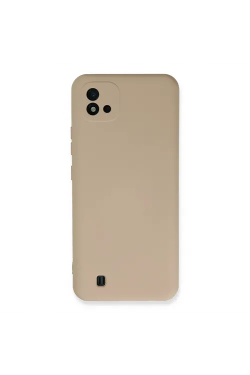 Realme C11 2021 Kılıf Nano İçi Kadife Silikon - Pudra