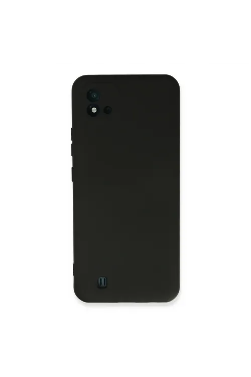 Realme C11 2021 Kılıf Nano İçi Kadife Silikon - Siyah