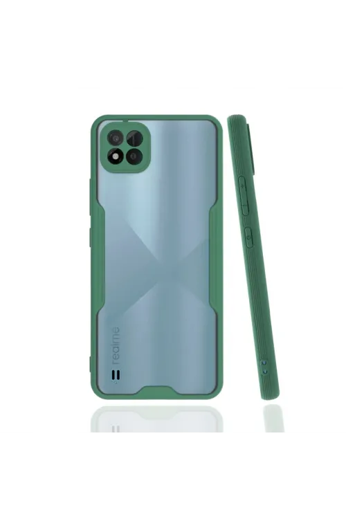 Realme C11 2021 Kılıf Platin Silikon - Yeşil