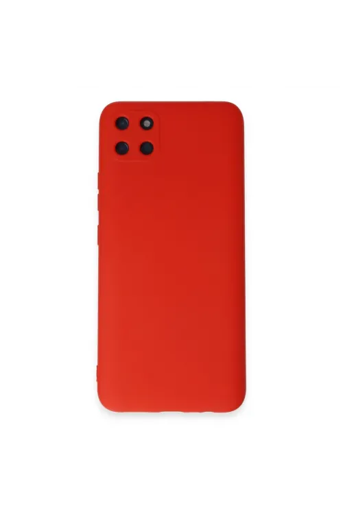 Realme C11 Kılıf Nano İçi Kadife Silikon - Kırmızı