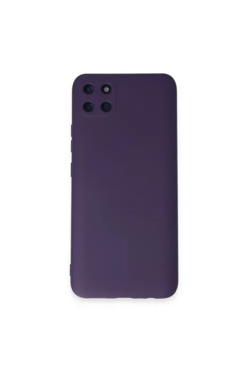 Realme C11 Kılıf Nano İçi Kadife Silikon - Mor