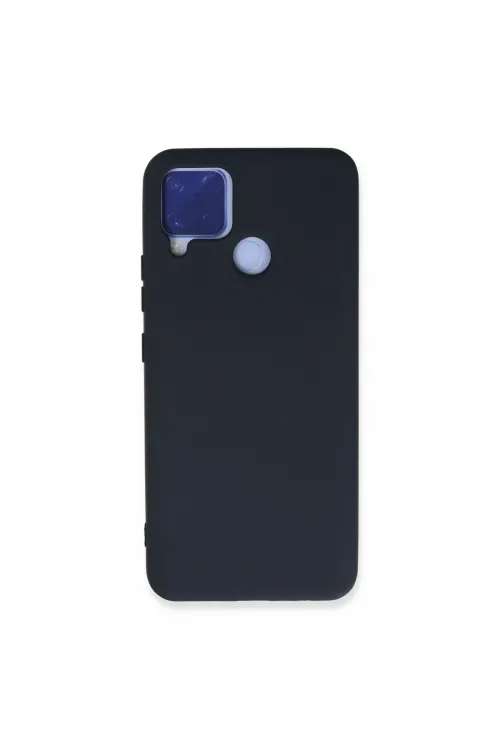 Realme C15 Kılıf Nano İçi Kadife Silikon - Lacivert