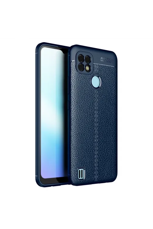 Realme C21 Kılıf Auto Focus Kapak - Lacivert