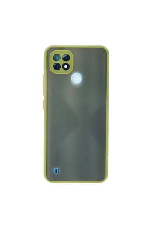 Realme C21 Kılıf Montreal Silikon Kapak - Açık Yeşil