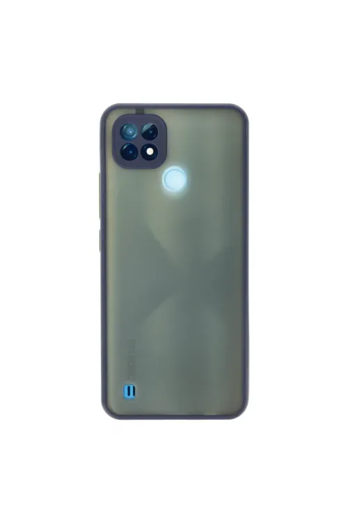 Realme C21 Kılıf Montreal Silikon Kapak - Lacivert
