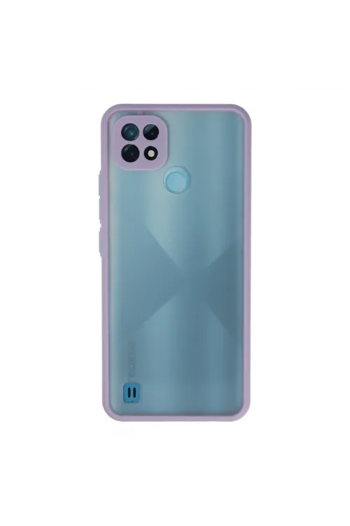 Realme C21 Kılıf Montreal Silikon Kapak - Mor