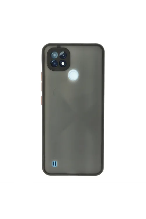 Realme C21 Kılıf Montreal Silikon Kapak - Siyah