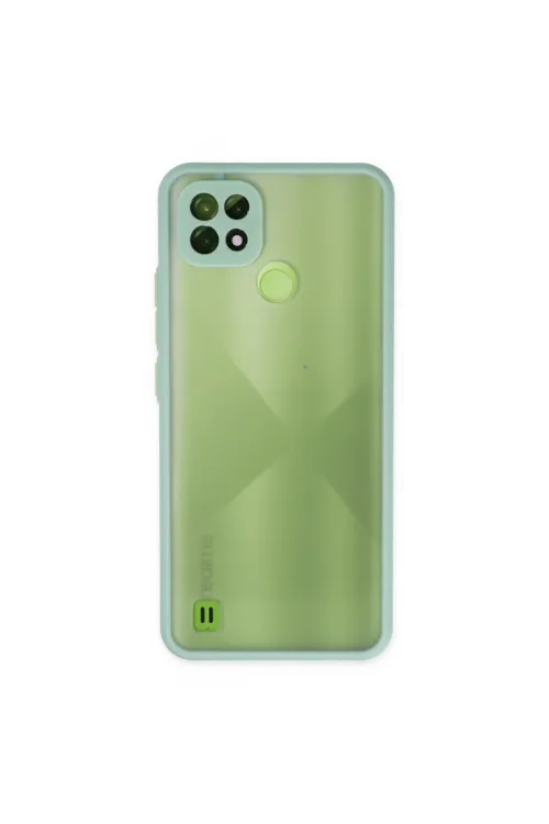 Realme C21 Kılıf Montreal Silikon Kapak - Turkuaz