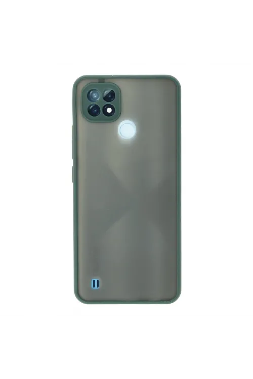 Realme C21 Kılıf Montreal Silikon Kapak - Yeşil