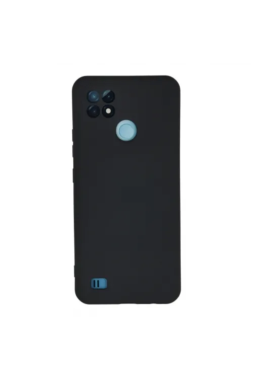 Realme C21 Kılıf Nano İçi Kadife Silikon - Lacivert