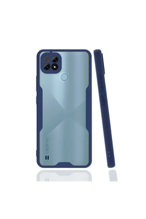 Realme C21 Kılıf Platin Silikon - Lacivert