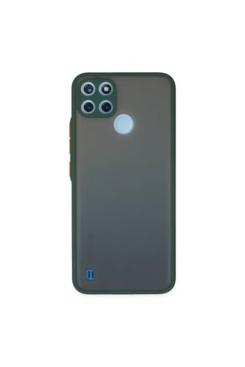 Realme C21y Kılıf Montreal Silikon Kapak - Yeşil