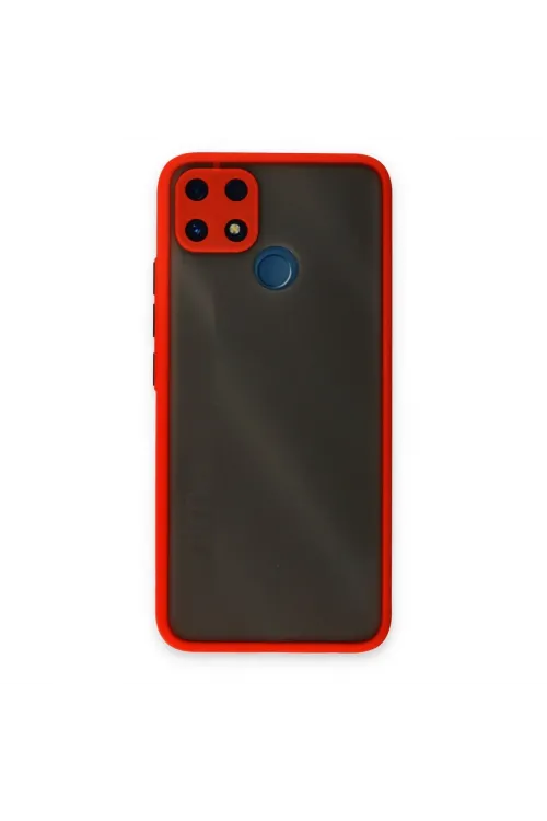 Realme C25 Kılıf Montreal Silikon Kapak - Kırmızı