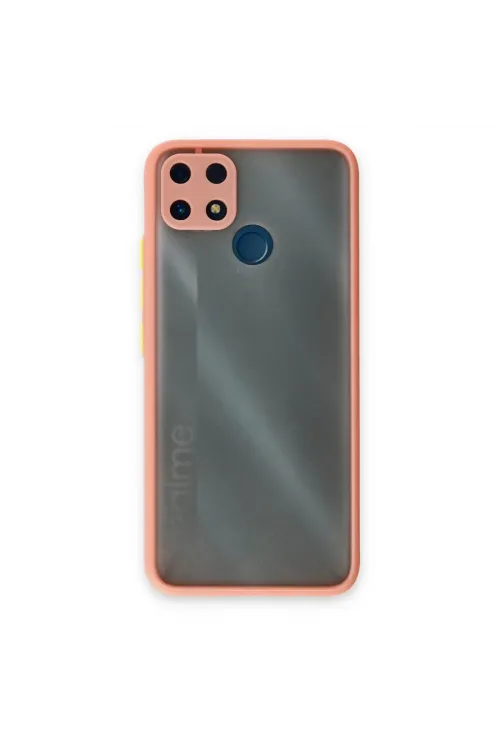 Realme C25 Kılıf Montreal Silikon Kapak - Pembe