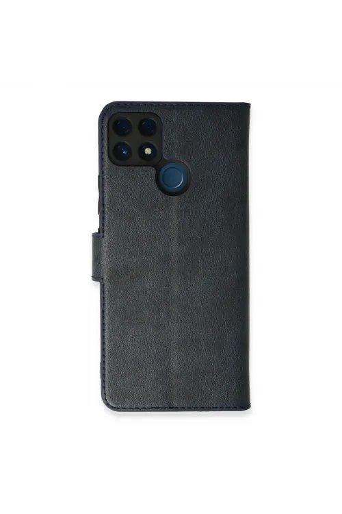 Realme C25 Kılıf Trend S Plus Kapaklı Kılıf - Lacivert