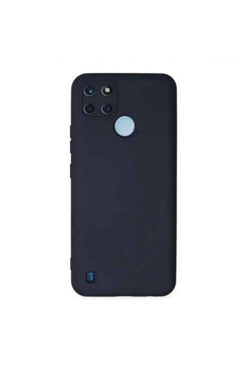 Realme C25y Kılıf Nano İçi Kadife Silikon - Lacivert