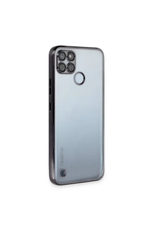 Realme C25y Kılıf Razer Lensli Silikon - Siyah