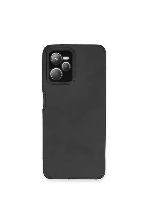 Realme C35 Kılıf Loop Deri Silikon - Siyah