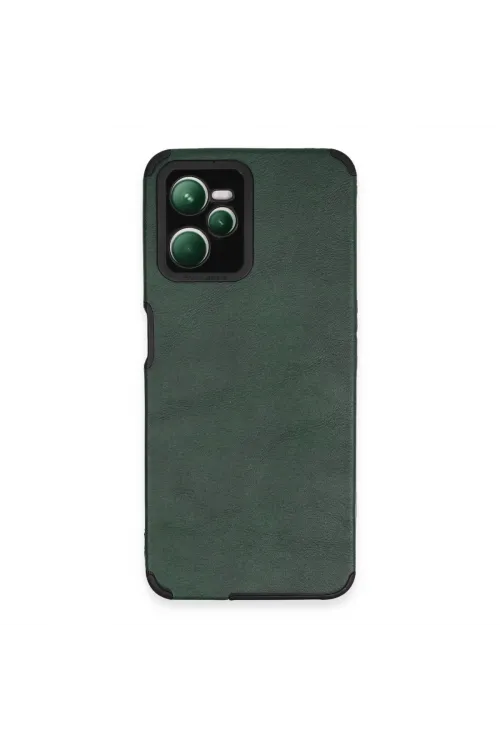 Realme C35 Kılıf Loop Deri Silikon - Yeşil