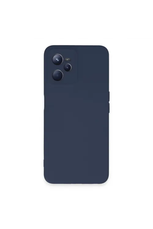Realme C35 Kılıf Nano İçi Kadife Silikon - Lacivert