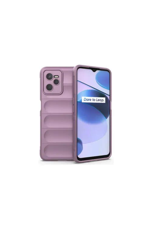 Realme C35 Kılıf Optimum Silikon - Mor