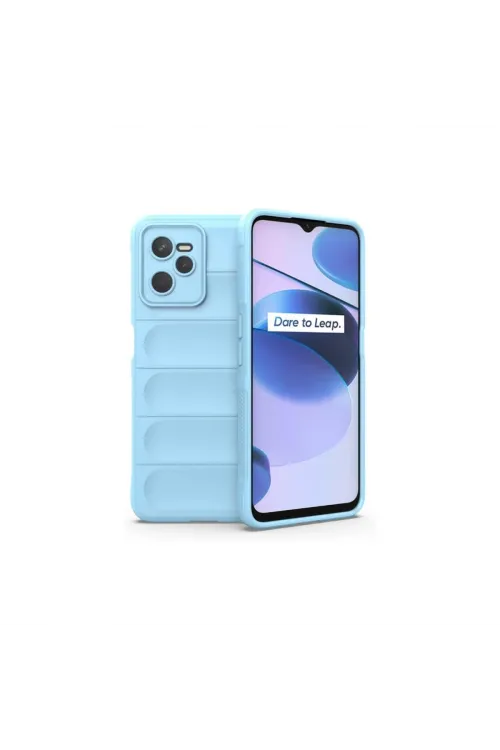 Realme C35 Kılıf Optimum Silikon - Sky Blue