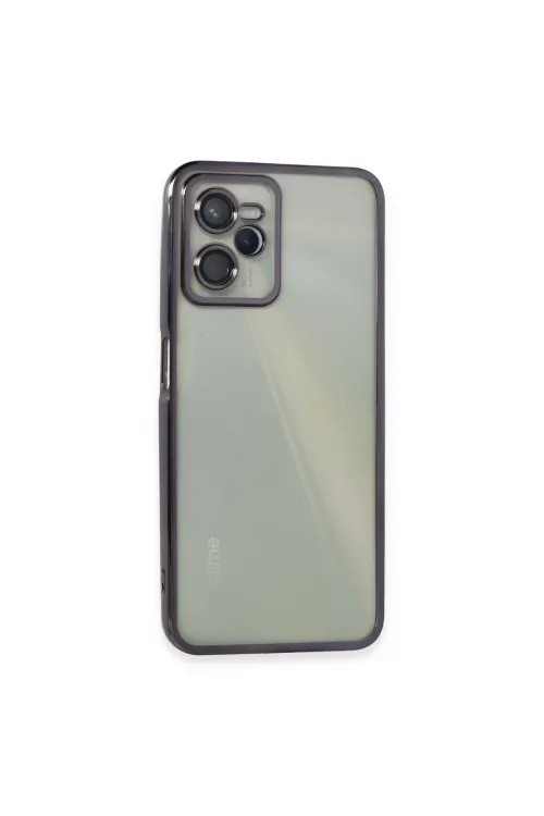 Realme C35 Kılıf Razer Lensli Silikon - Mor