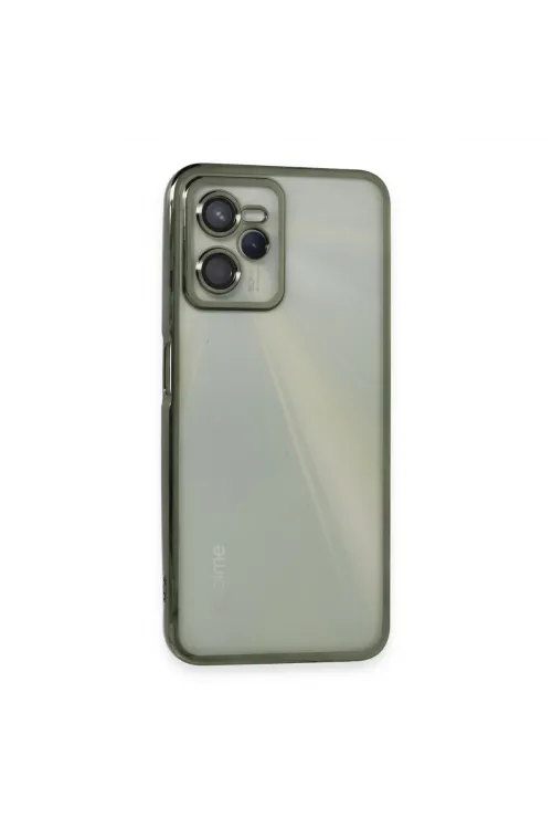 Realme C35 Kılıf Razer Lensli Silikon - Yeşil