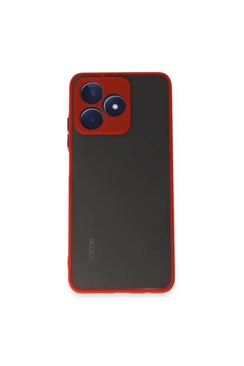 Realme C53 Kılıf Montreal Silikon Kapak - Kırmızı