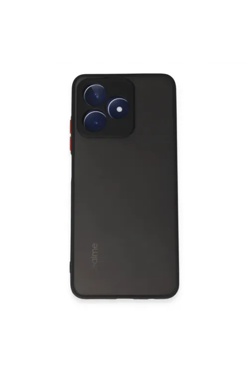 Realme C53 Kılıf Montreal Silikon Kapak - Siyah