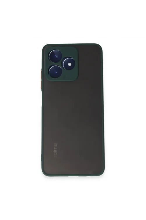 Realme C53 Kılıf Montreal Silikon Kapak - Yeşil