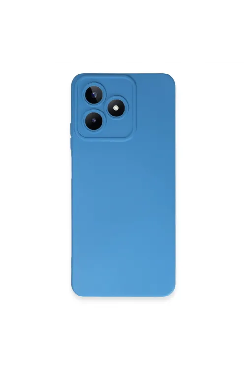 Realme C53 Kılıf Nano İçi Kadife Silikon - Mavi