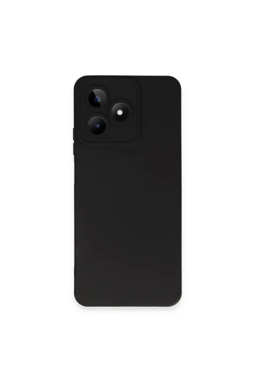 Realme C53 Kılıf Nano İçi Kadife Silikon - Siyah