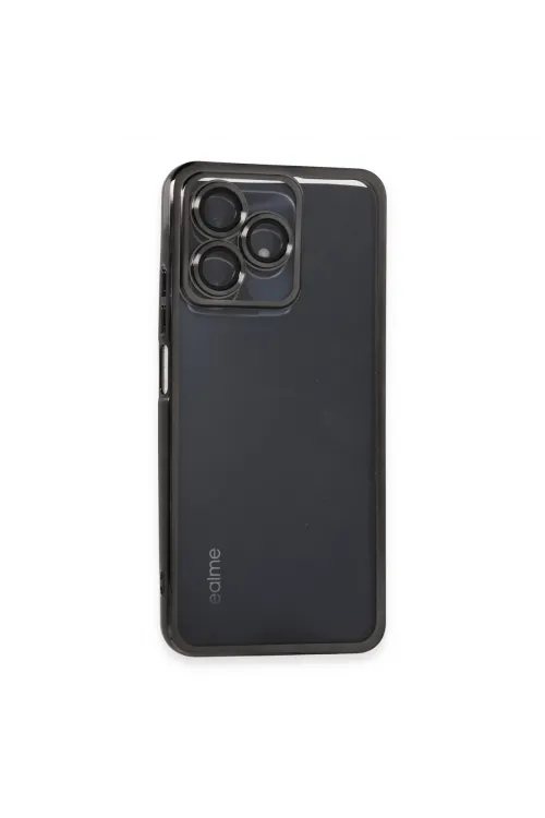 Realme C53 Kılıf Razer Lensli Silikon - Siyah