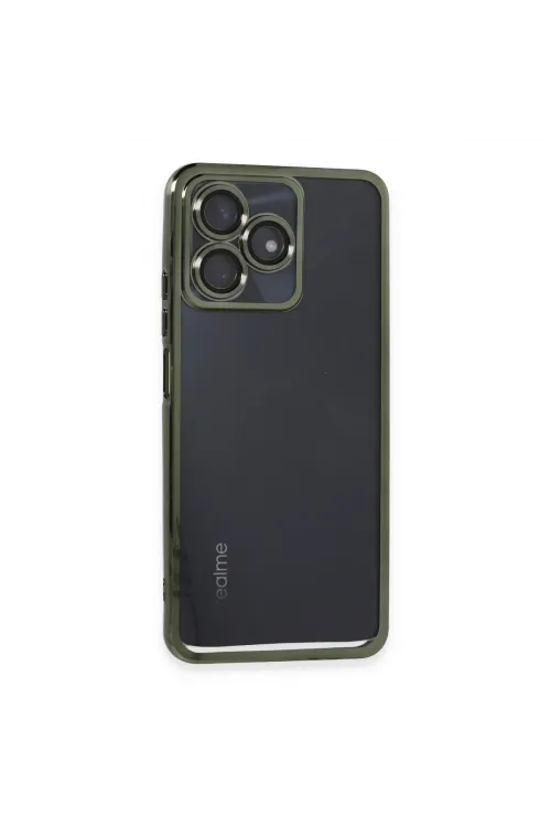 Realme C53 Kılıf Razer Lensli Silikon - Yeşil