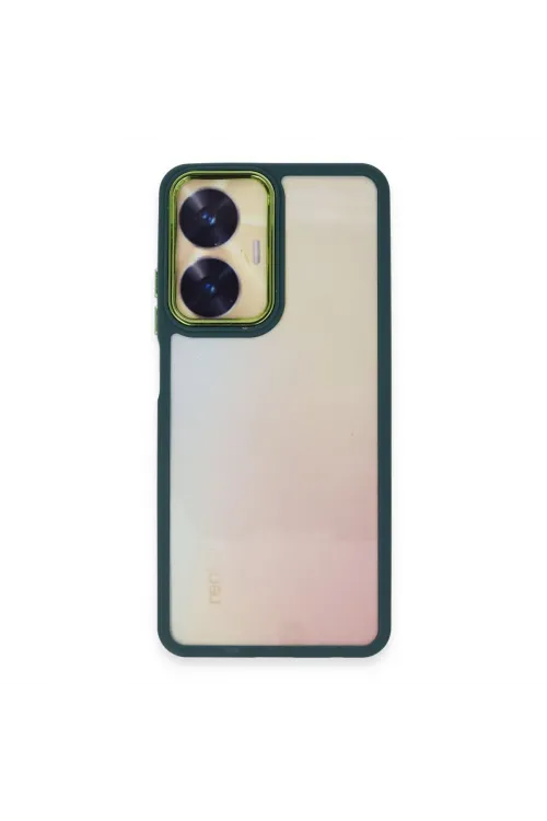Realme C55 Kılıf Dora Kapak - Haki Yeşil