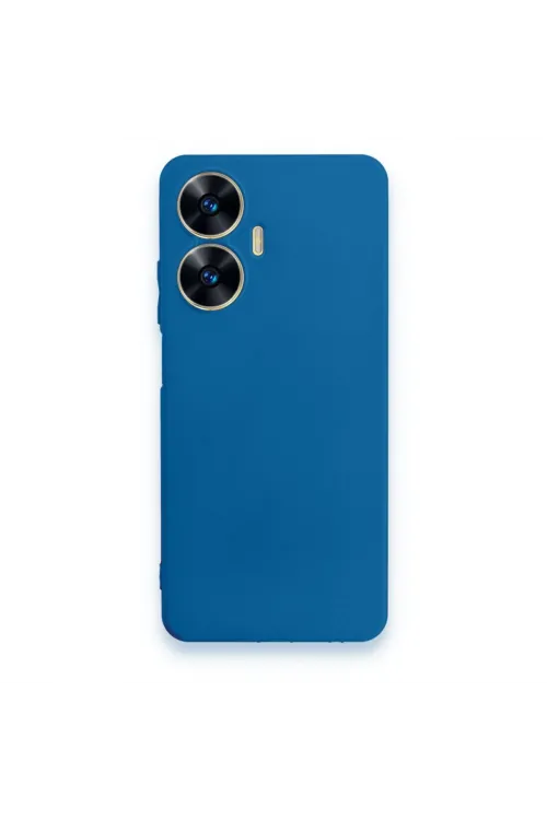 Realme C55 Kılıf First Silikon - Mavi