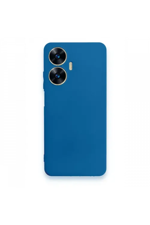 Realme C55 Kılıf First Silikon - Mavi