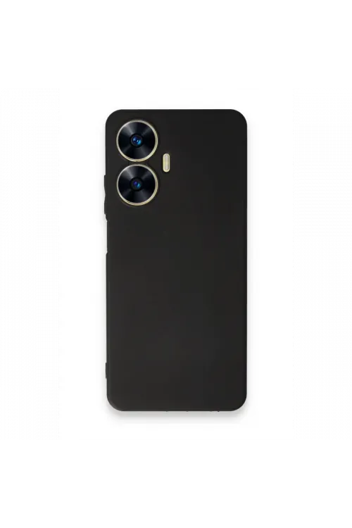 Realme C55 Kılıf First Silikon - Siyah