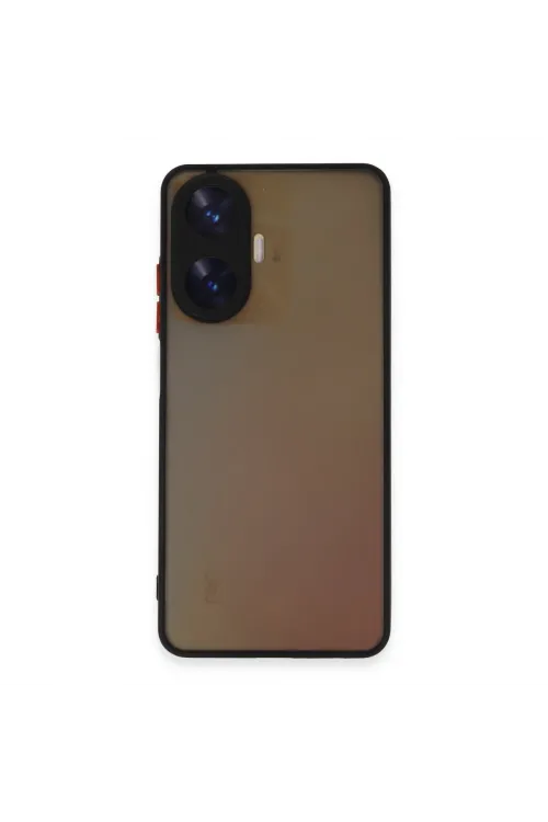 Realme C55 Kılıf Montreal Silikon Kapak - Siyah