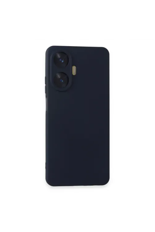 Realme C55 Kılıf Nano İçi Kadife Silikon - Lacivert