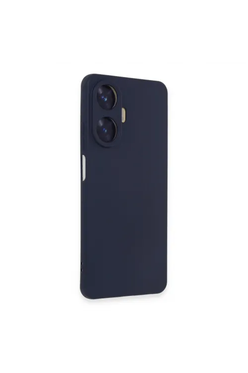 Realme C55 Kılıf Nano İçi Kadife Silikon - Mor