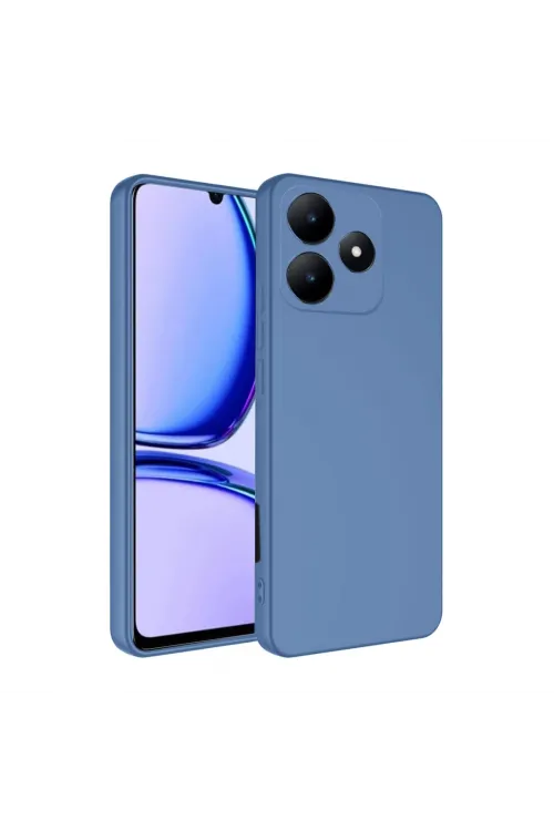 Realme C61 Kılıf First Silikon - Mavi